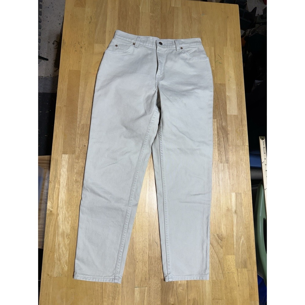 Vintage 1997 Levi's 951 Jeans Women 12 Med Beige Relaxed Tapered 15951 USA Made